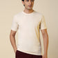 Sleepz Men Brown Regular Fit Solid Round Neck Collar T-Shirt