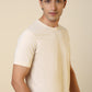 Sleepz Men Brown Regular Fit Solid Round Neck Collar T-Shirt