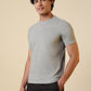 Sleepz Men Grey Solid Regular Fit Cotton T-Shirt