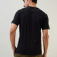 Sleepz Men Black Regular Fit Solid T-Shirt