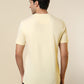 Sleepz Men Yellow Solid Regular Fit Cotton T-Shirt