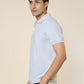 Sleepz Men Grey Solid Regular Fit Cotton T-Shirt
