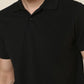 Sleepz Men Black Solid Regular Fit Cotton T-Shirt