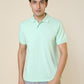 Sleepz Men Green Solid Regular Fit Cotton T-Shirt