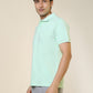 Sleepz Men Green Solid Regular Fit Cotton T-Shirt