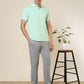 Sleepz Men Green Solid Regular Fit Cotton T-Shirt