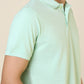 Sleepz Men Green Solid Regular Fit Cotton T-Shirt
