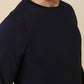 Sleepz Men Blue Solid Regular Fit Cotton T-Shirt