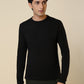 Sleepz Men Black Regular Fit Solid T-Shirt