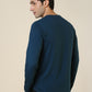 Sleepz Men Blue Regular Fit Solid Round Neck Collar T-Shirt