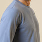 Sleepz Men Blue Solid Regular Fit Cotton T-Shirt