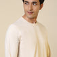 Sleepz Men Brown Regular Fit Solid Round Neck Collar T-Shirt