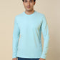 Sleepz Men Green Regular Fit Solid Round Neck Collar T-Shirt