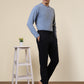 Sleepz Men Blue Regular Fit Solid Trackpant
