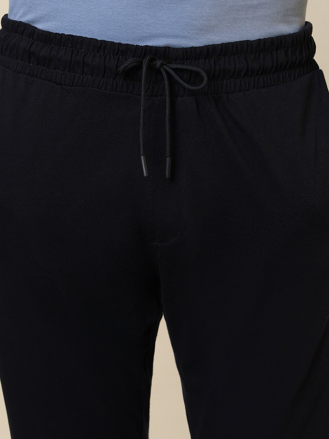 Sleepz Men Blue Regular Fit Solid Trackpant