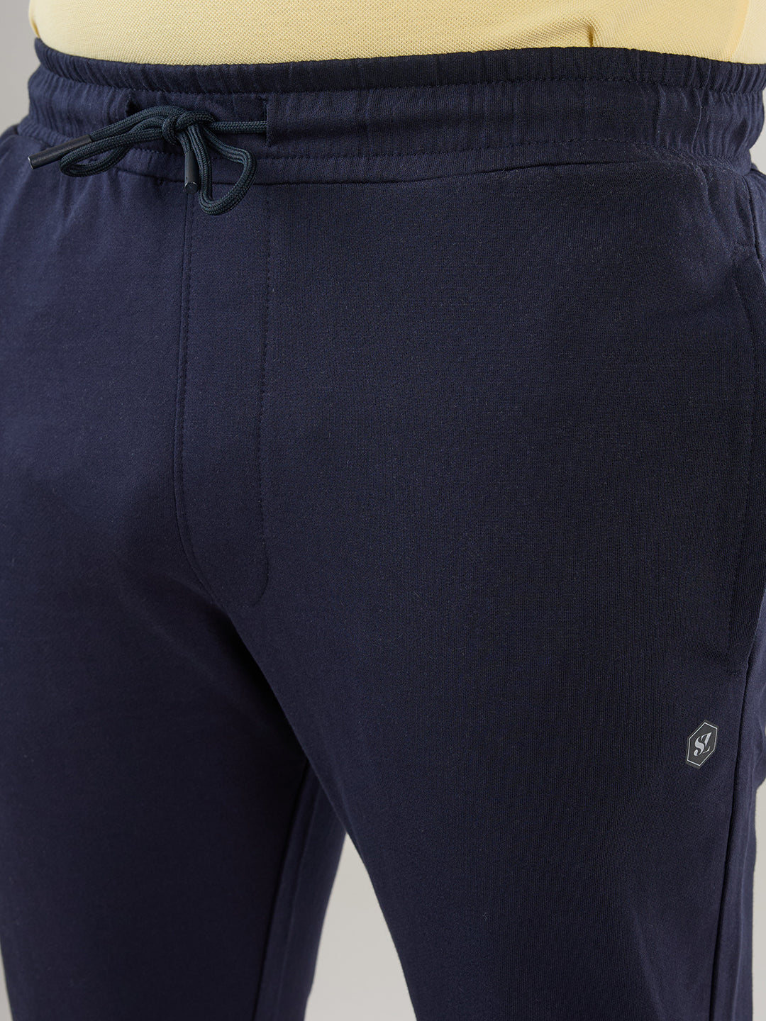 Sleepz Men Blue Regular Fit Solid Trackpant