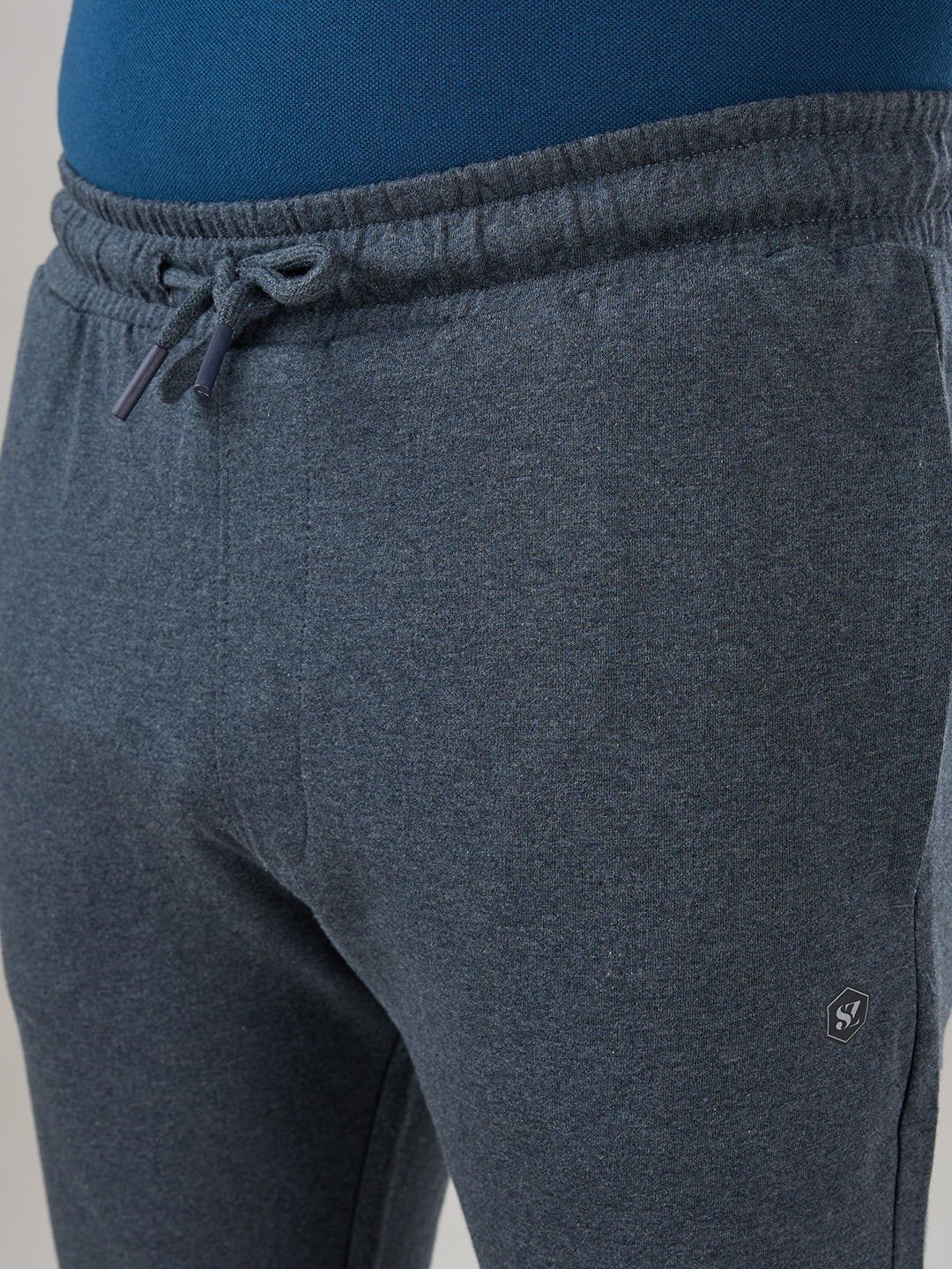 Sleepz Men Grey Regular Fit Solid Trackpant