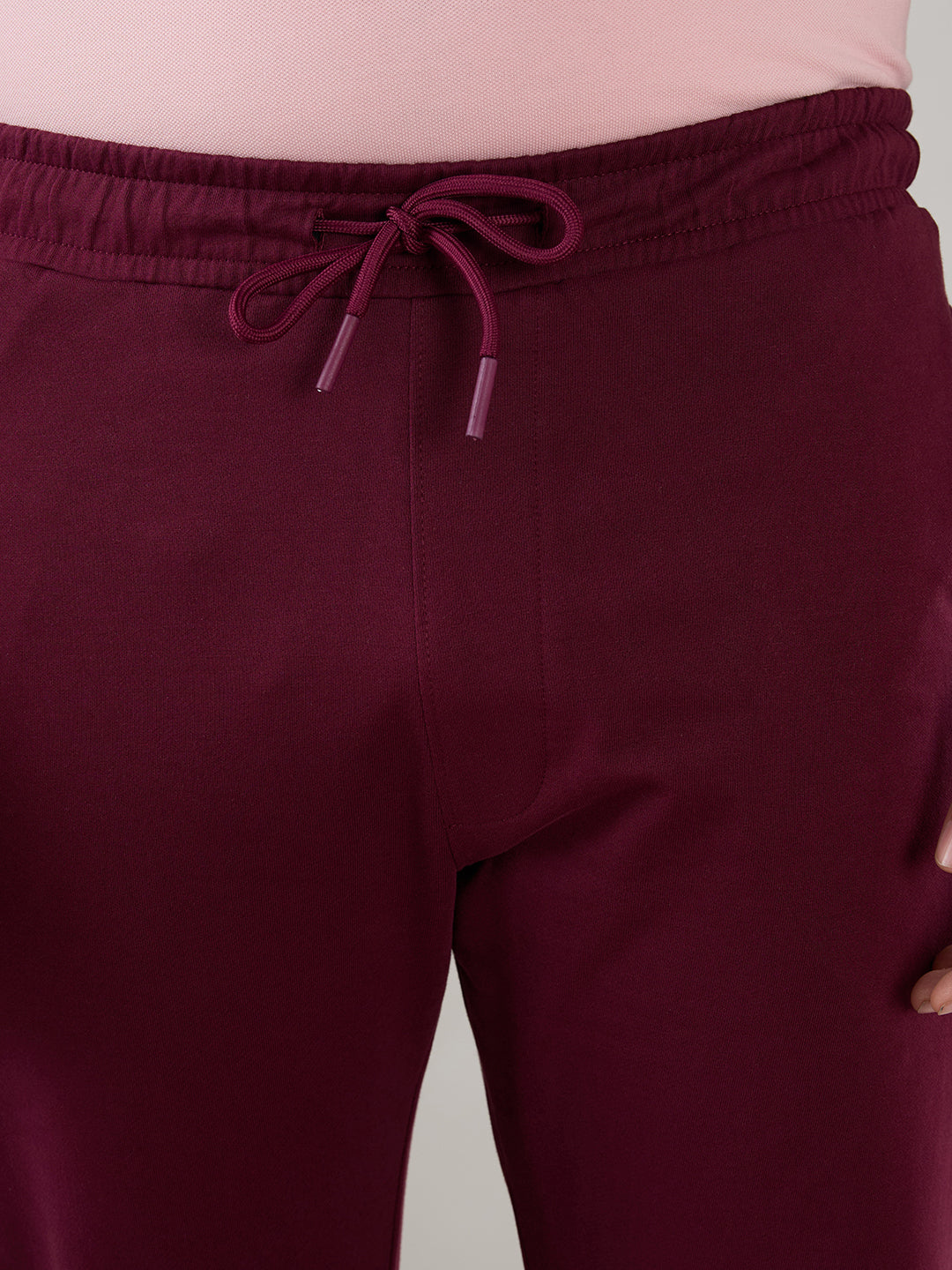 Sleepz Men Maroon Regular Fit Solid Trackpant