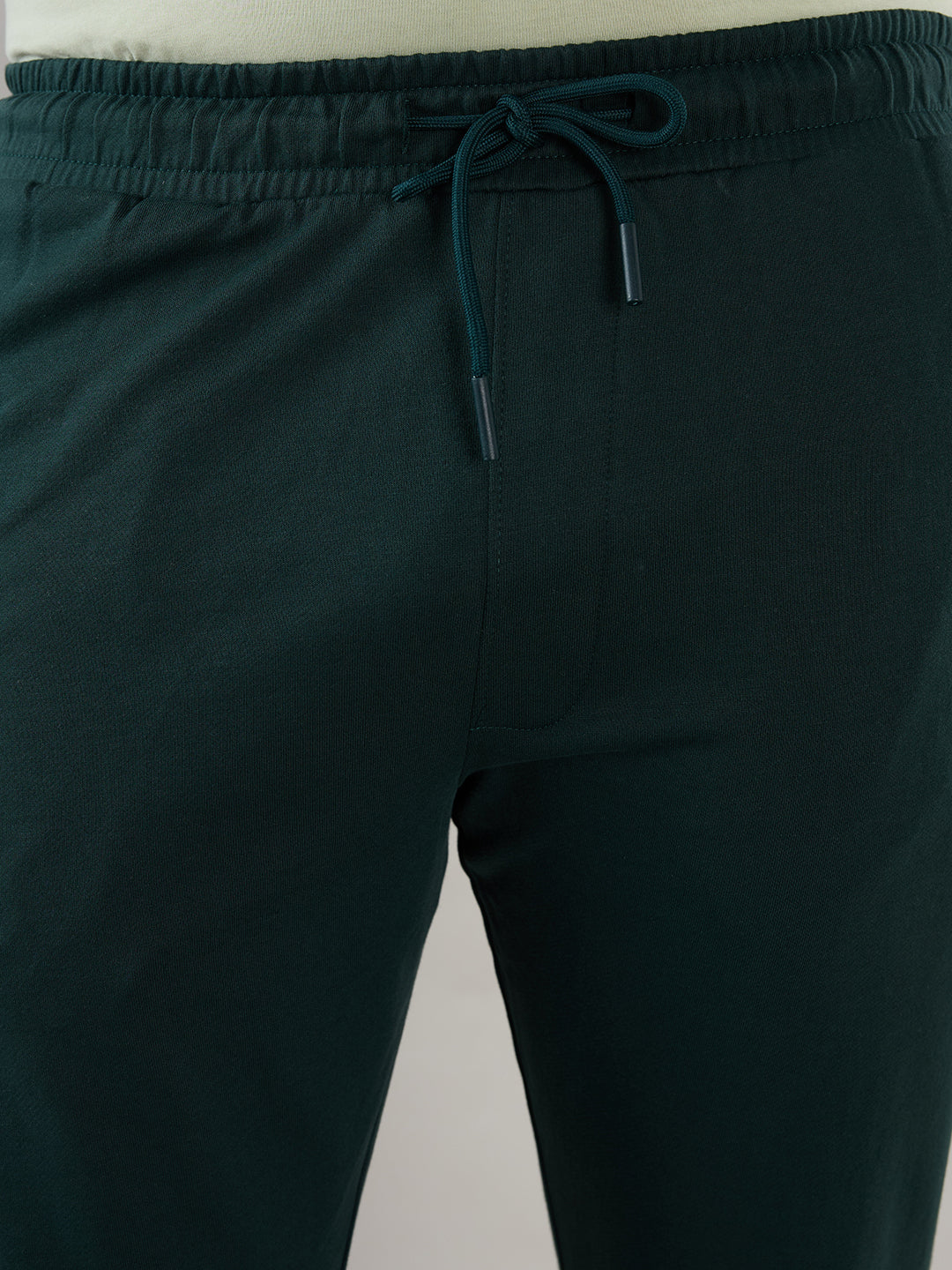 Sleepz Men Green Regular Fit Solid Trackpant