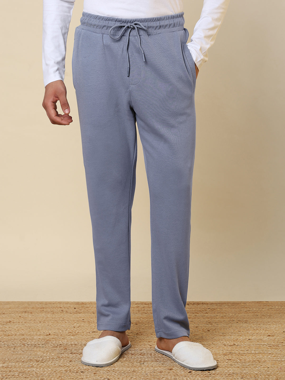 Sleepz Men Blue Regular Fit Solid Trackpant – MyRaymond