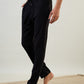 Sleepz Men Black Regular Fit Solid Trackpant