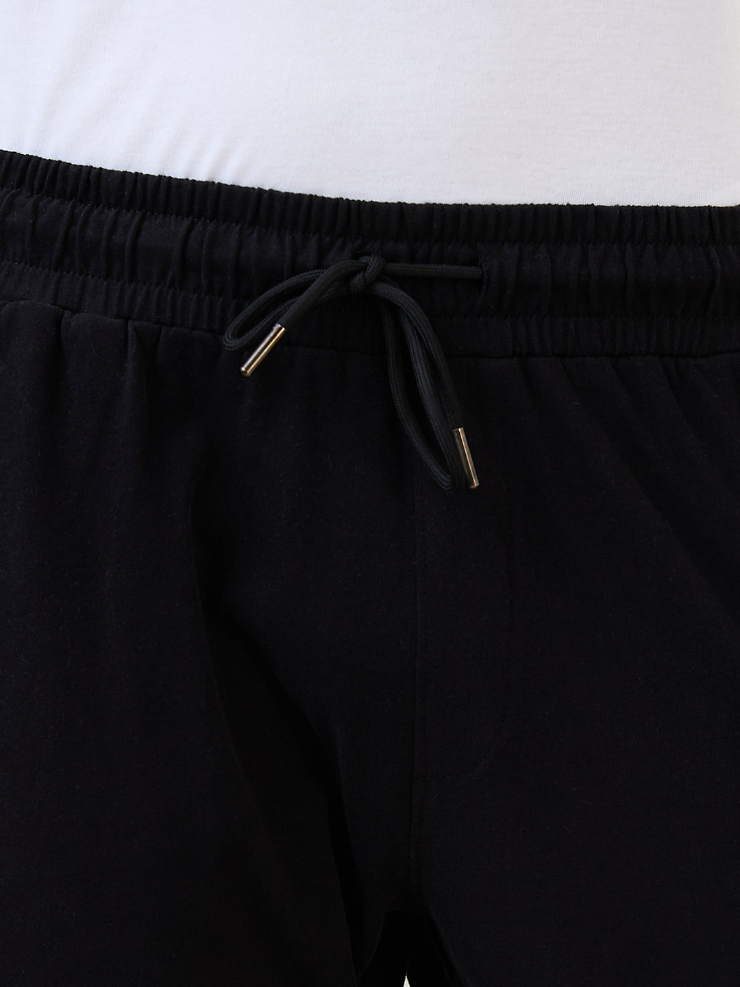 Sleepz Men Black Regular Fit Solid Trackpant
