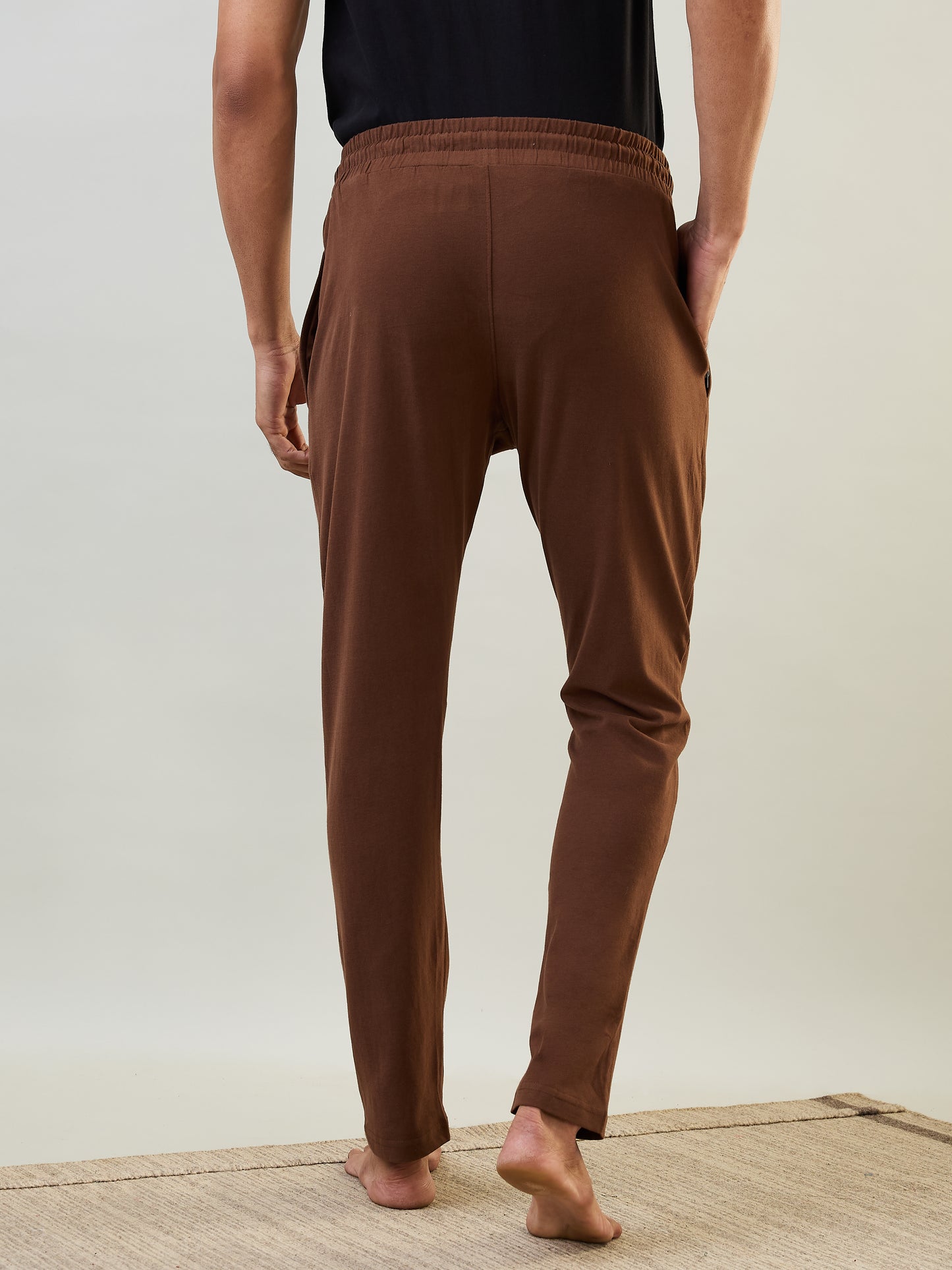 Sleepz Men Brown Regular Fit Solid Trackpant