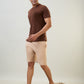 Sleepz Men Brown Solid Night Suit