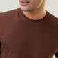 Sleepz Men Brown Solid Night Suit