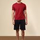 Sleepz Men Red Solid Cotton Garment Kit