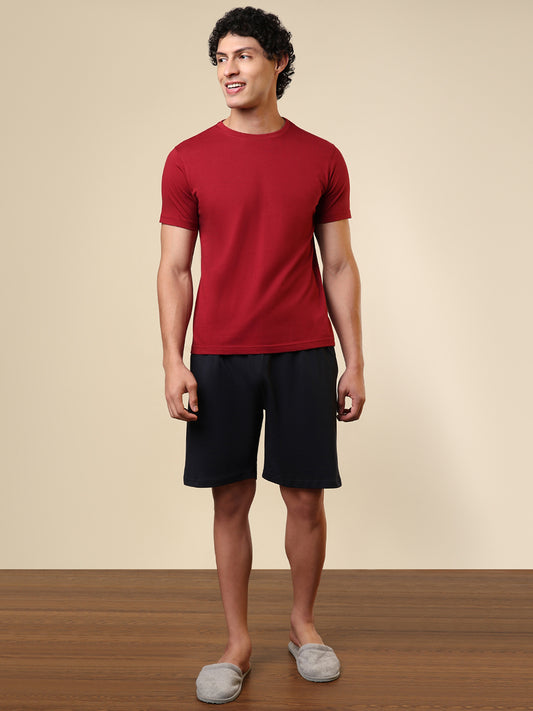 Sleepz Men Red Solid Cotton Garment Kit