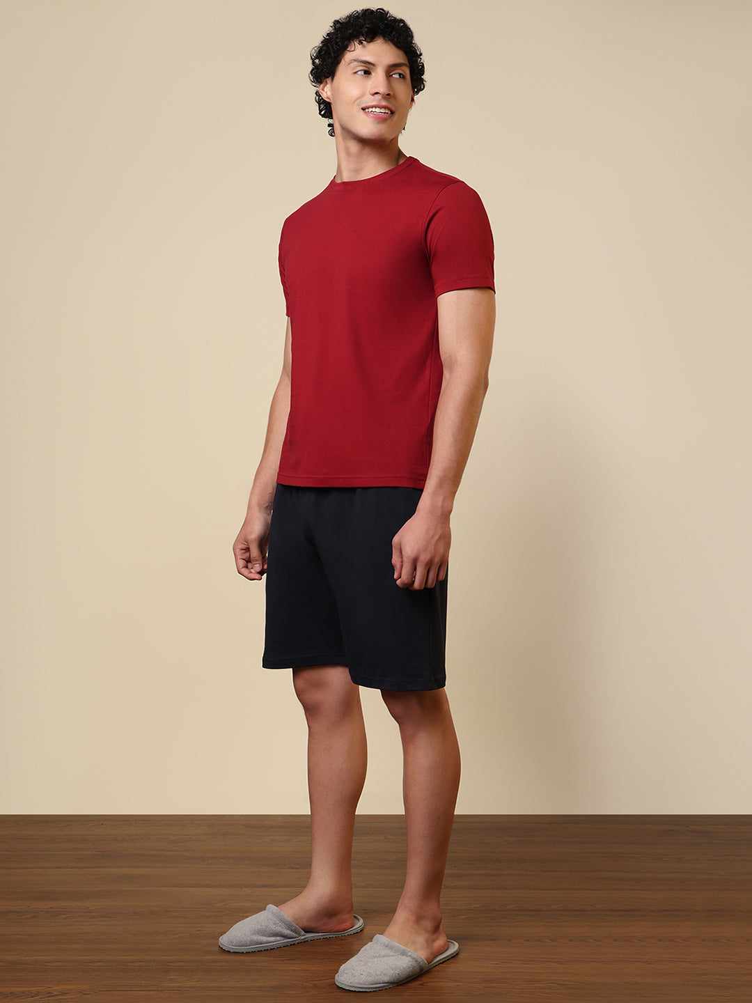 Sleepz Men Red Solid Cotton Garment Kit