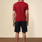 Sleepz Men Red Solid Cotton Garment Kit