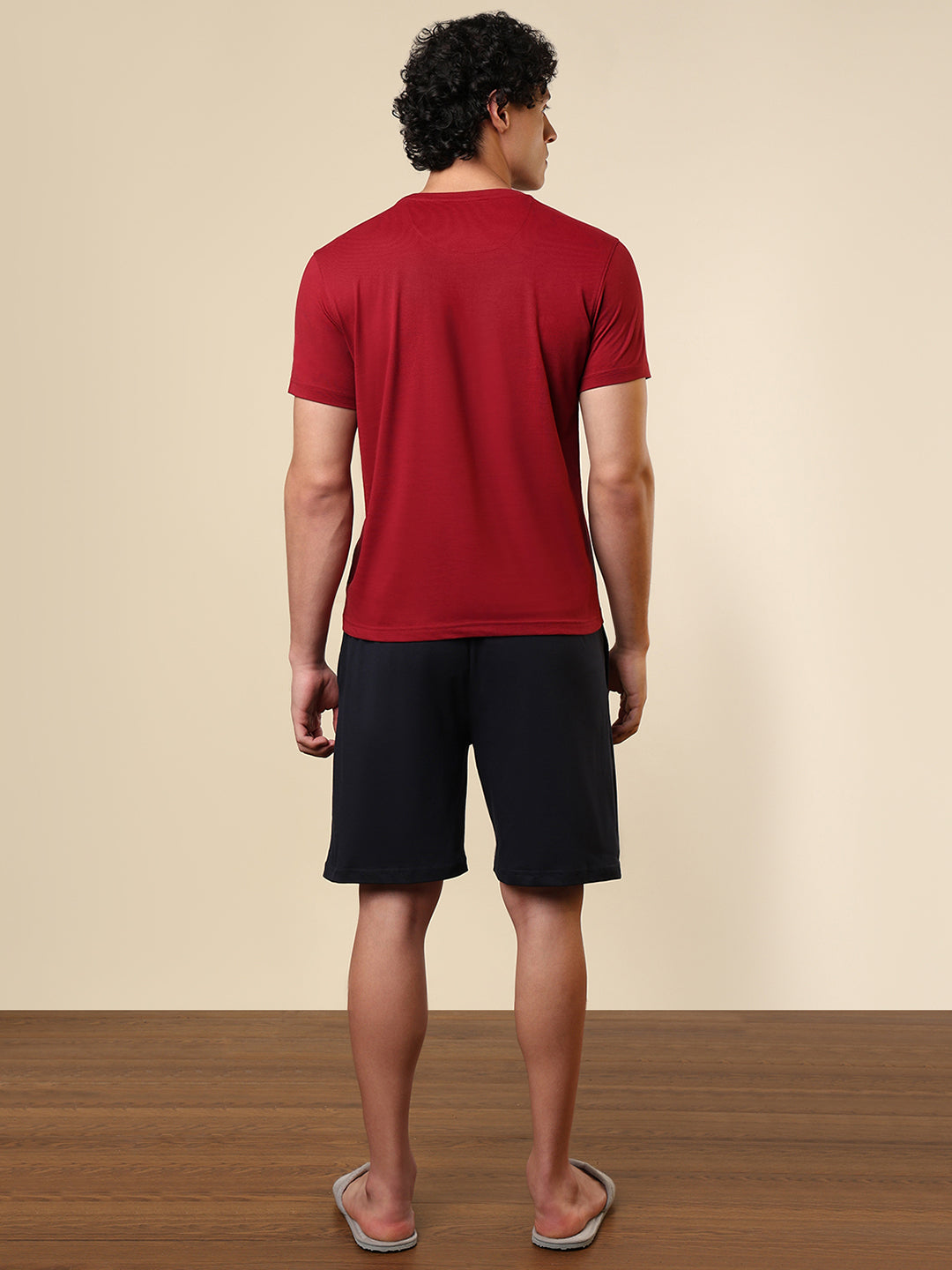 Sleepz Men Red Solid Cotton Garment Kit