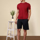 Sleepz Men Red Solid Cotton Garment Kit