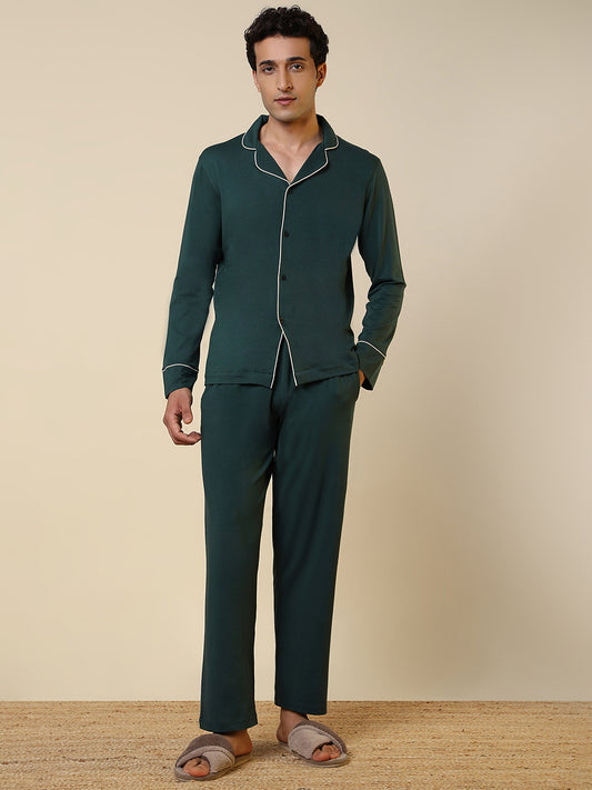 Sleepz Men Multi-Colour Solid Cotton Blend Garment Kit