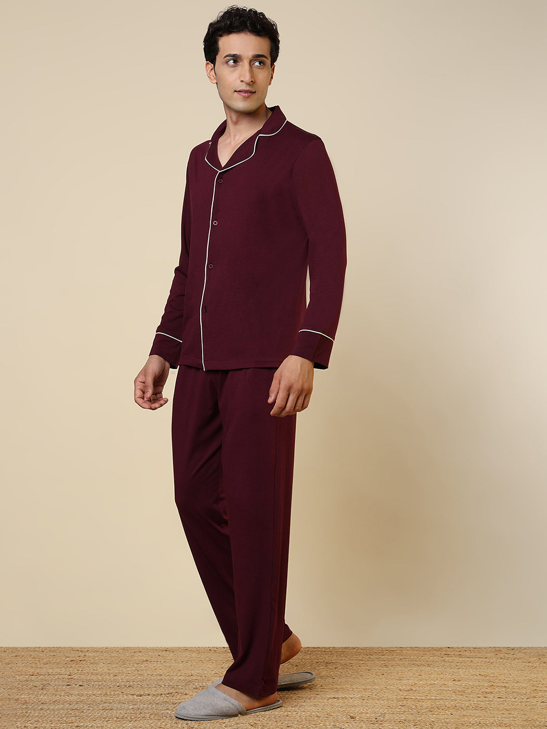 Sleepz Men Multi-Colour Solid Cotton Blend Garment Kit