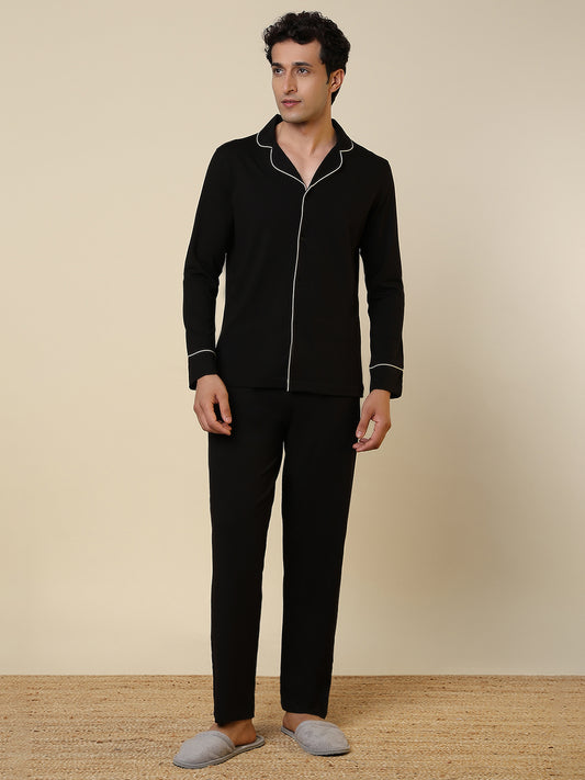 Sleepz Men Multi-Colour Solid Cotton Blend Garment Kit