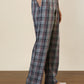 Sleepz Men Grey Checks Regular Fit Cotton Pyjama