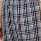 Sleepz Men Grey Checks Regular Fit Cotton Pyjama