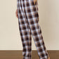 Sleepz Men Maroon Regular Fit Checks Pyjama