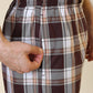 Sleepz Men Maroon Regular Fit Checks Pyjama