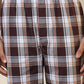 Sleepz Men Maroon Regular Fit Checks Pyjama