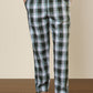 Sleepz Men Green Regular Fit Checks Pyjama