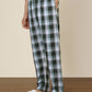 Sleepz Men Green Regular Fit Checks Pyjama
