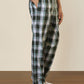 Sleepz Men Green Regular Fit Checks Pyjama