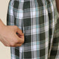 Sleepz Men Green Regular Fit Checks Pyjama