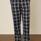 Sleepz Men Blue Checks Regular Fit Cotton Pyjama
