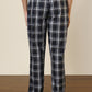 Sleepz Men Blue Checks Regular Fit Cotton Pyjama