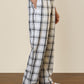 Sleepz Men White Regular Fit Checks Pyjama